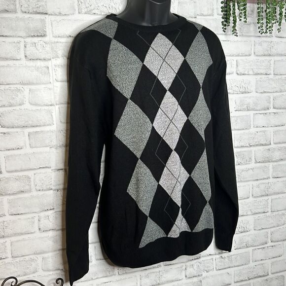 Geoffrey Beene Diamond Sweater Size XL - Picture 2 of 4